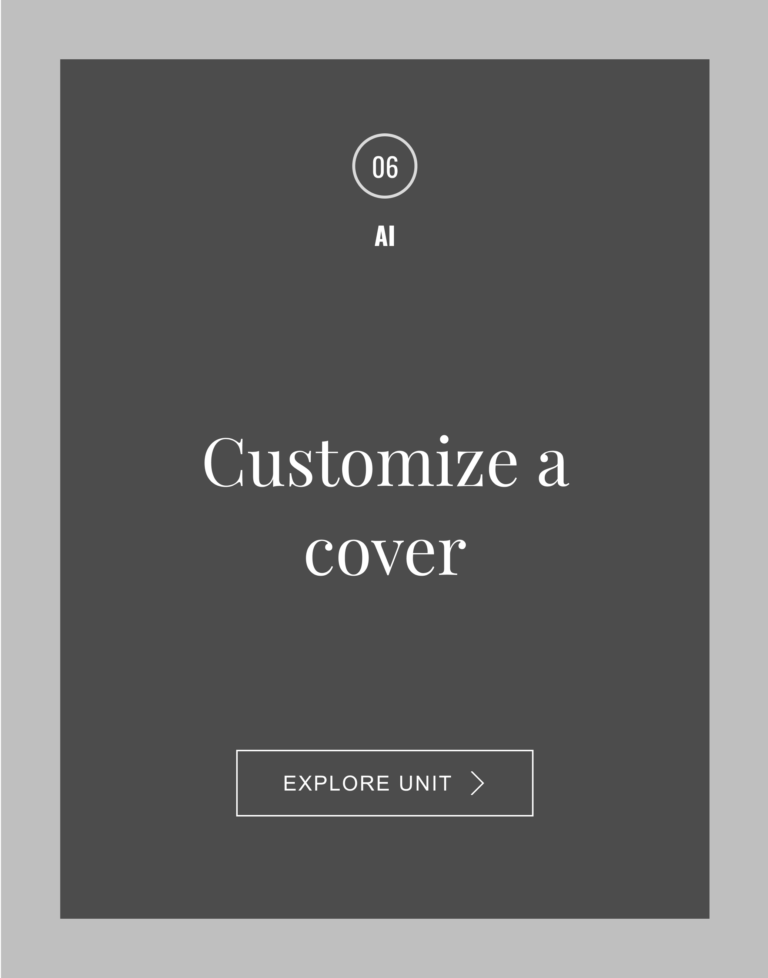Customize a cover